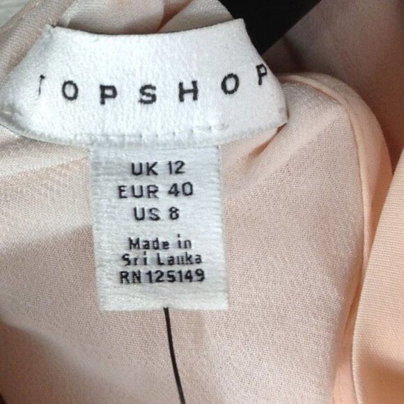 Topshop Blush Batwing V-Neck Midi Dress size 8 - Picture 8 of 9
